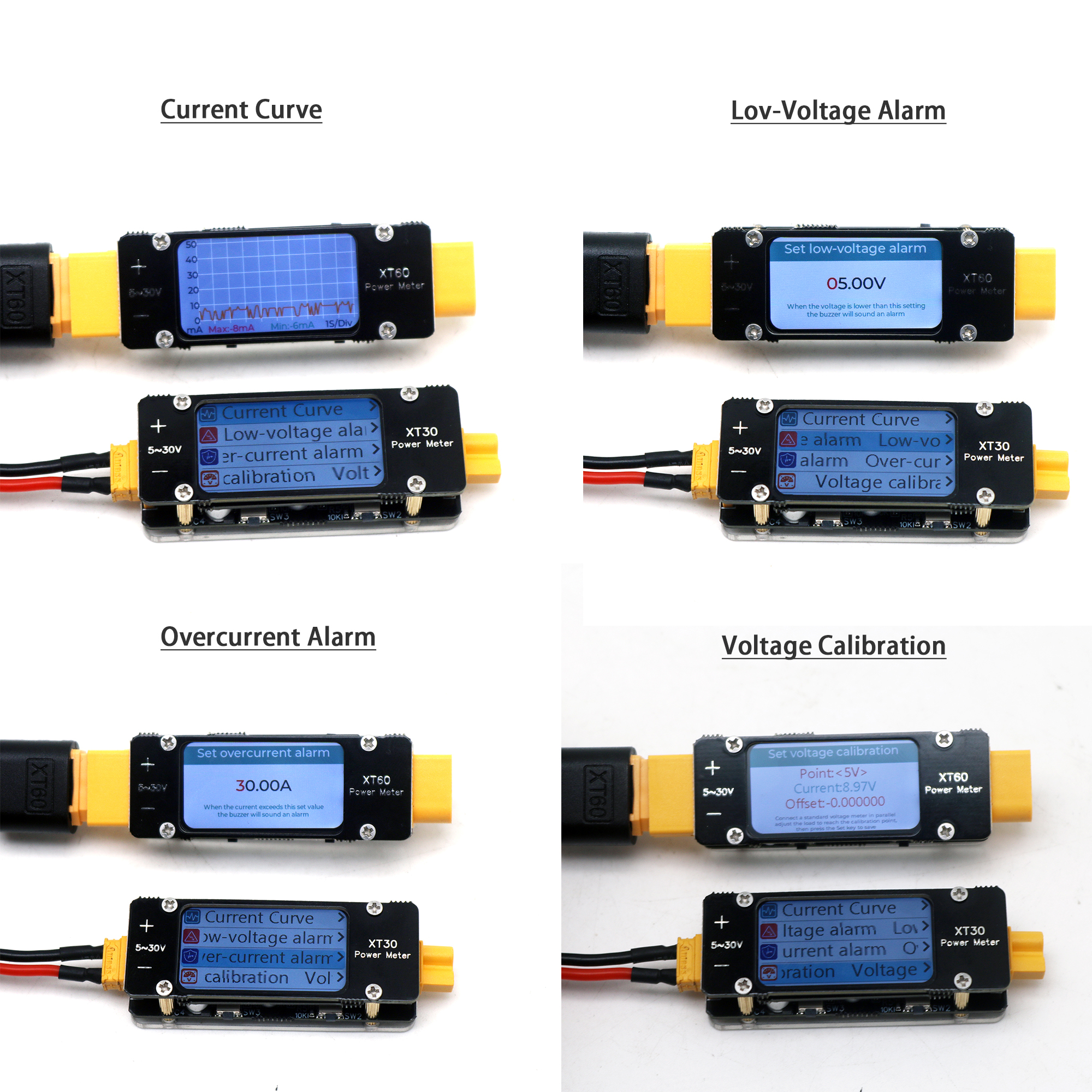 XT30 XT60 Ammeter Power Meter  - Drone Battery High Voltage 리뷰 및 가격