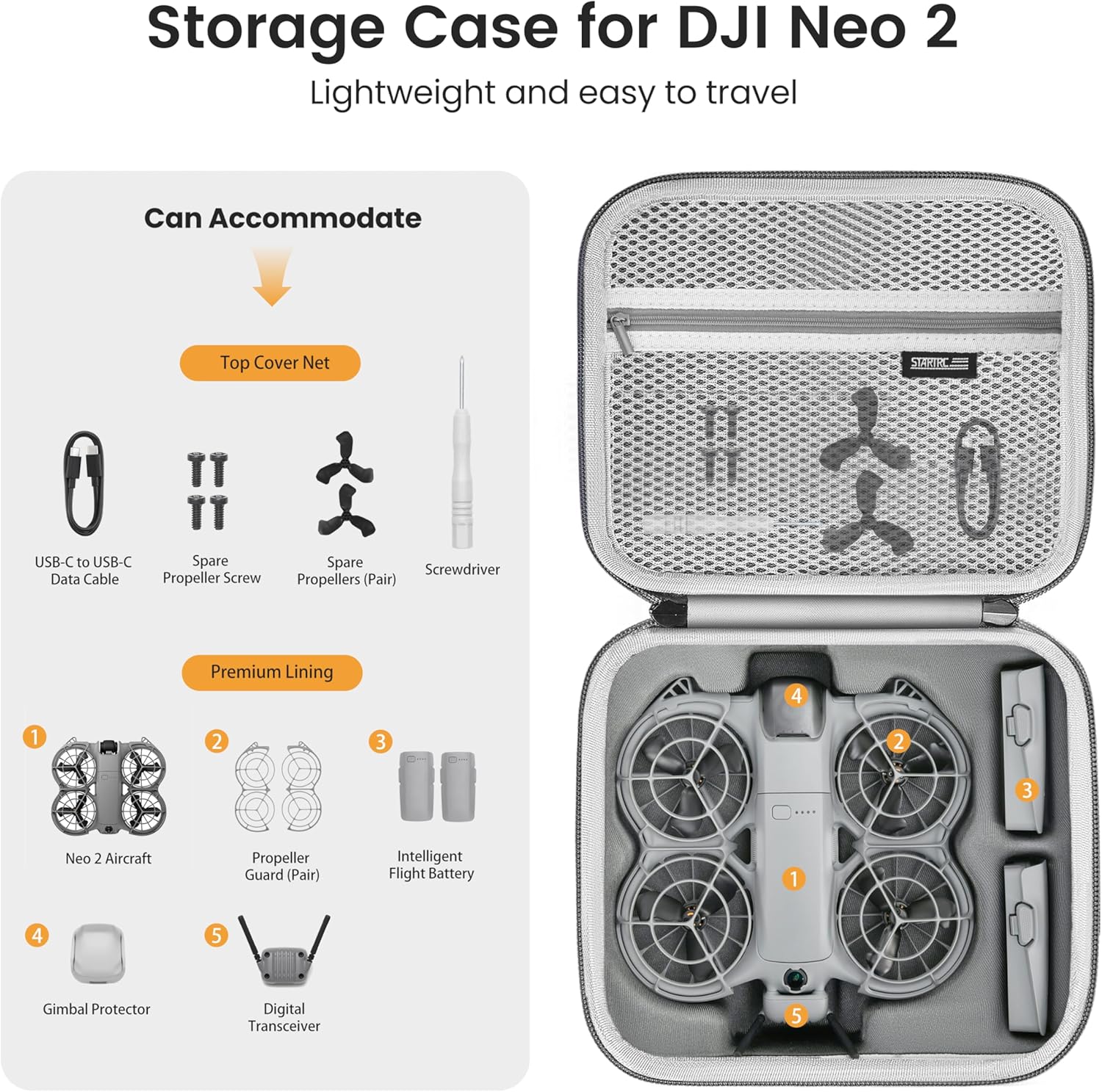 STARTRC Neo 2 Portable PU Shou - Drone Battery Case 리뷰 및 가격