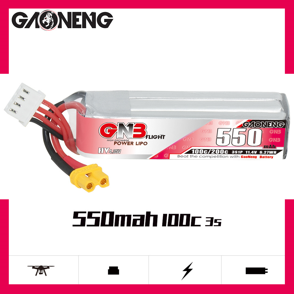 GNB HV 11.4V 550mAh 100C/200C  - Drone Battery 3S 리뷰 및 가격