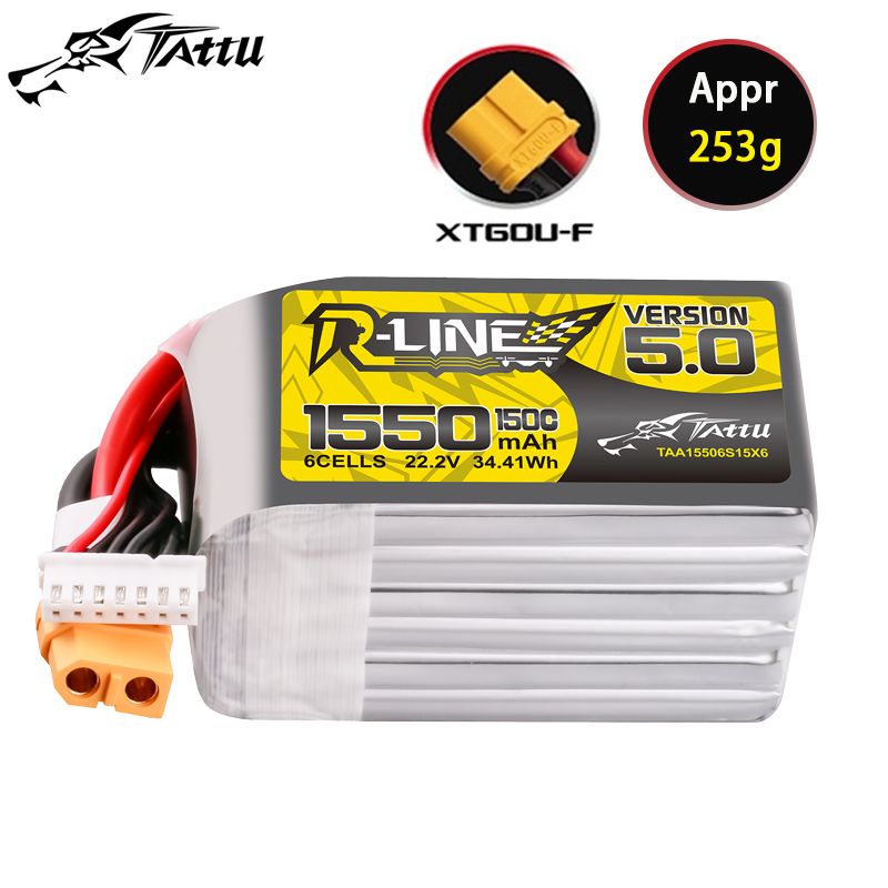 TATTU-R-LINE 5.0 22.2V 1550mAh - Drone Battery 6S 리뷰 및 가격