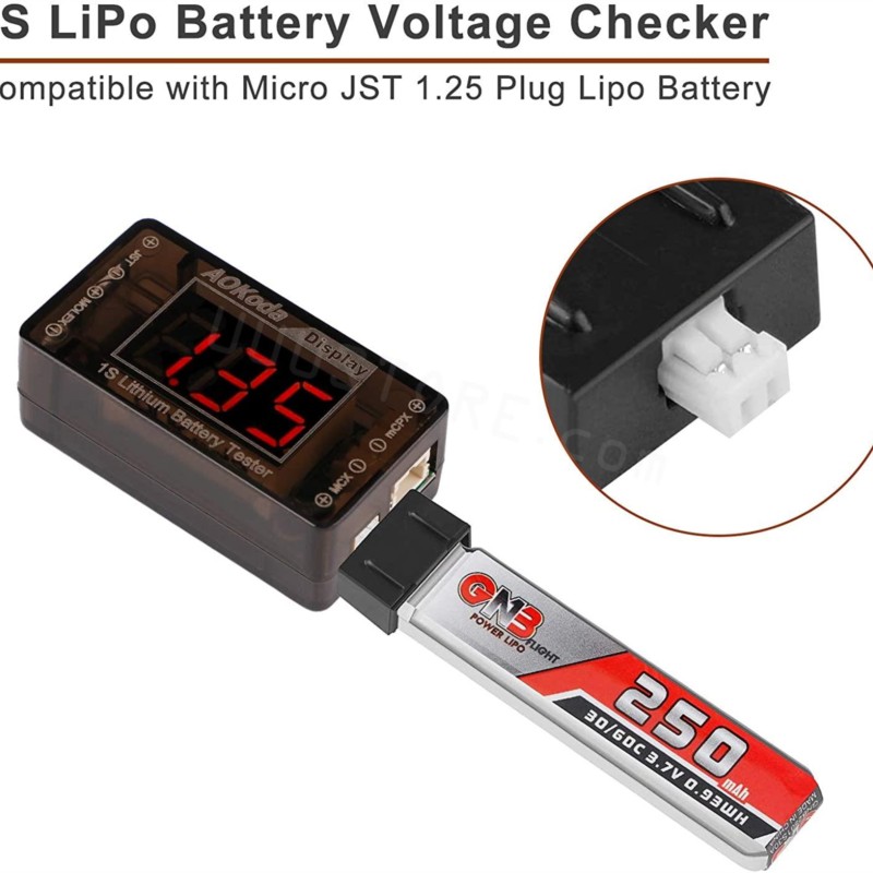 AOKoda AOK-041 1S LiPo Battery - Drone Battery Voltage Checker 리뷰 및 가격